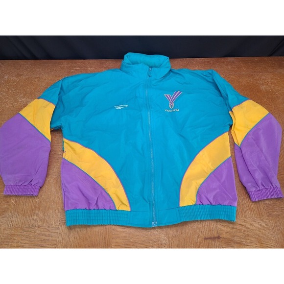 Vintage 1994‎ Commonwealth Games Reebok Retro Full Track Suit Sz Small - Picture 2 of 11